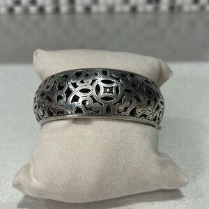 Brighton Intricate Silver Bangle Bracelet